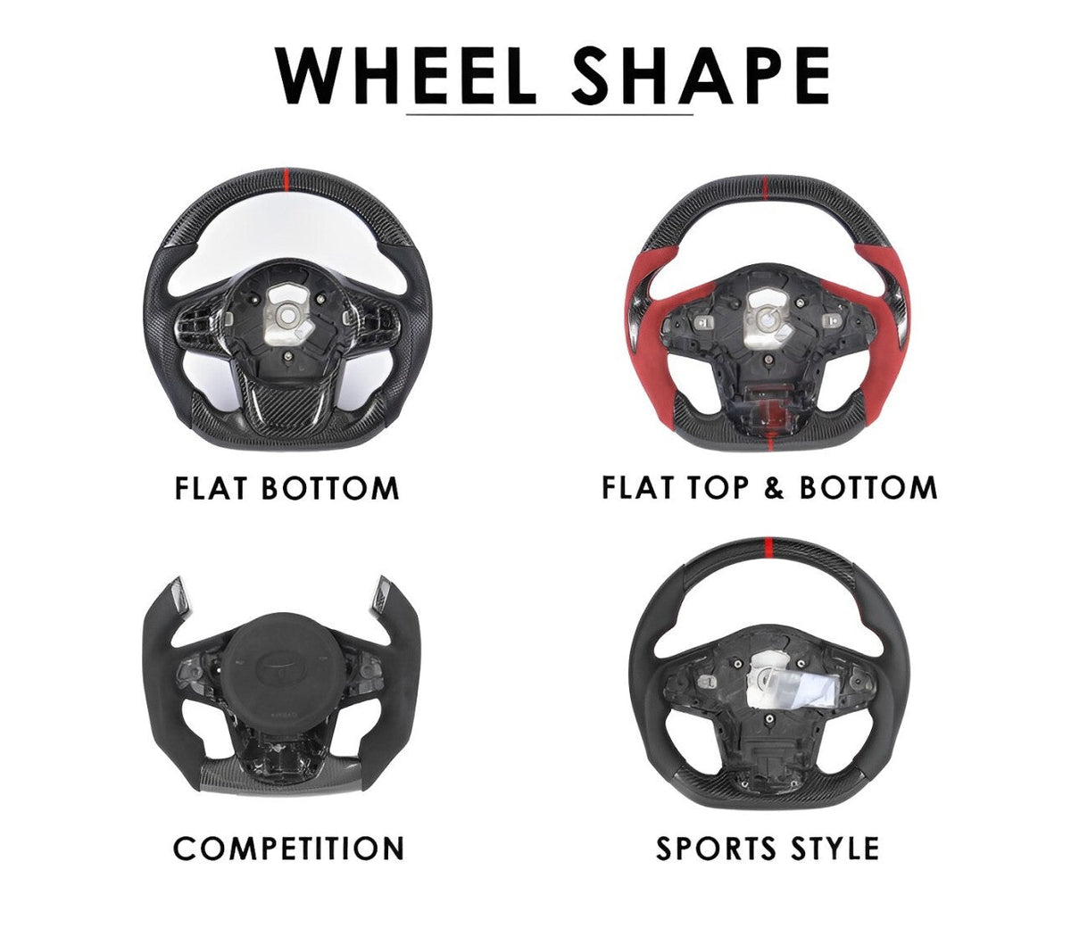 2019+ Toyota Supra Custom Carbon Fiber Steering Wheel