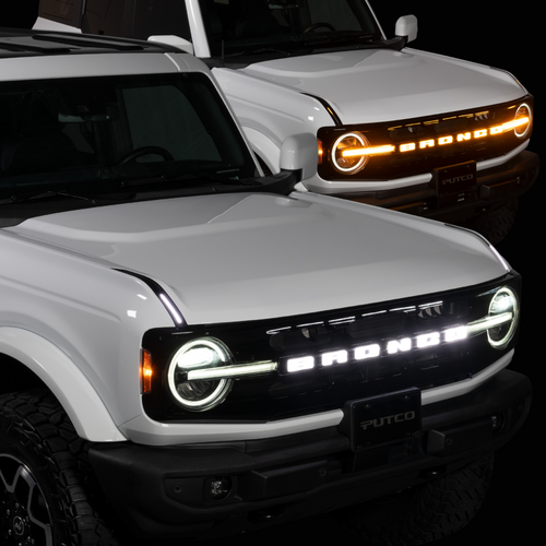 2021-2024+ Ford Bronco Illuminated LED Grill Emblem Logo - ANIMATED STARTUP