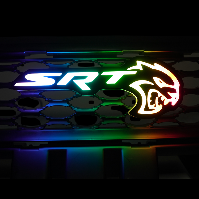 2015+ SRT Hellcat RGBW Flow Series LED Badge Emblem Logo