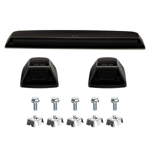 2020-2026+ GMC Chevy HD Smoked White Amber LED Roof Cab Lights - AutoLEDTech.com
