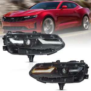 2019-2024 Chevrolet Camaro LS LT LED DRL Replacement Left Right Headlight Assemblies