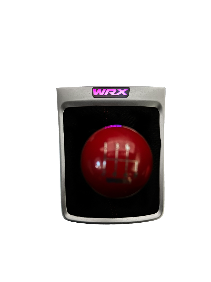 2015-2021 WRX RGBW Flow Series LED Shifter Trim Badge - Lit Logos