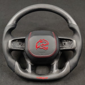 2021-2026+ Ram TRX 1500 Custom Carbon Fiber Steering Wheel - IN STOCK