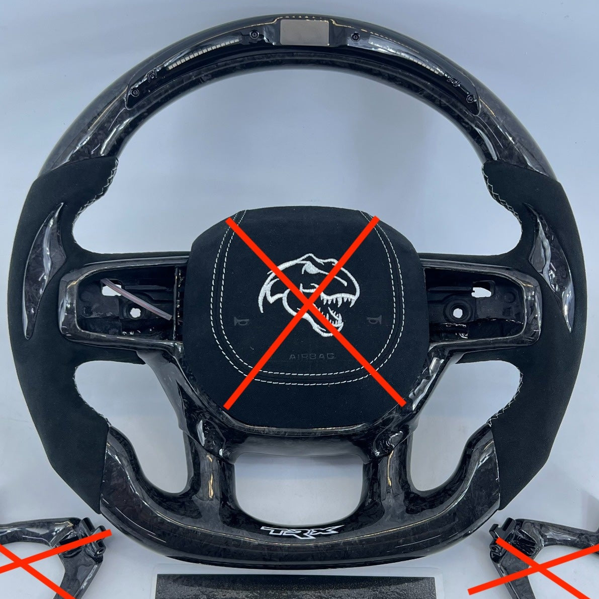 2021-2026+ Ram TRX 1500 Custom Carbon Fiber Steering Wheel - IN STOCK - AutoLEDTech.com