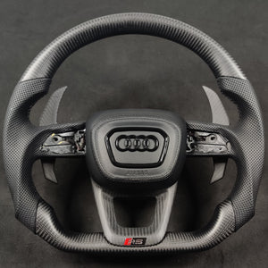 2015-2024 Audi Q3/Q5/Q7/Q8 Custom Carbon Fiber Steering Wheel