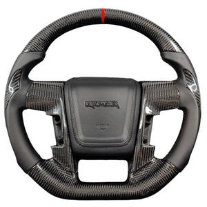 2009-2014 Ford Raptor & F150 Custom Carbon Fiber Steering Wheel w/ LED Display