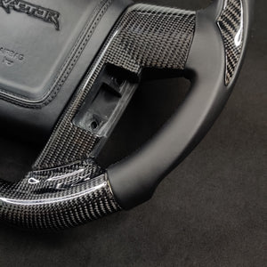 2009-2014 Ford Raptor & F150 Custom Carbon Fiber Steering Wheel w/ LED Display