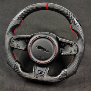 2014-2025 Jaguar F-Type F-Pace Custom Carbon Fiber Steering Wheel