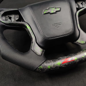 2014-2020 Chevy Silverado Tahoe Custom Carbon Fiber Steering Wheel
