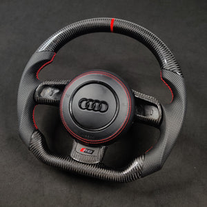 2008-2015 Audi R8 Custom Carbon Fiber Steering Wheel