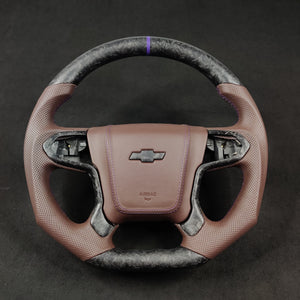 2014-2020 Chevy Silverado Tahoe Custom Carbon Fiber Steering Wheel