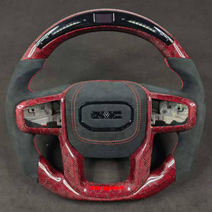 2020-2026+ GMC Sierra 1500 2500 HD Custom Carbon Fiber Steering Wheel