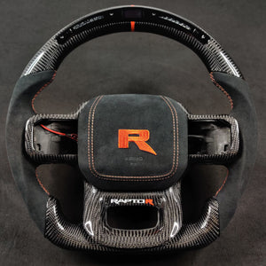2021-2026+ Ford F150 & Raptor Custom Carbon Fiber LED Steering Wheel