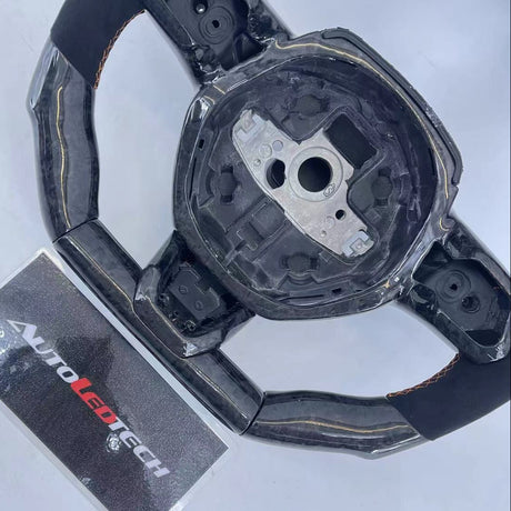 2014-2024 Lamborghini Huracan Custom Carbon Fiber Steering Wheel - AutoLEDTech.com