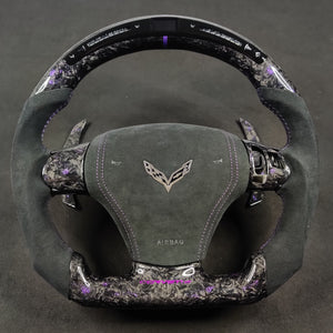 2006-2013 C6 Corvette Custom Carbon Fiber Steering Wheel - AutoLEDTech.com