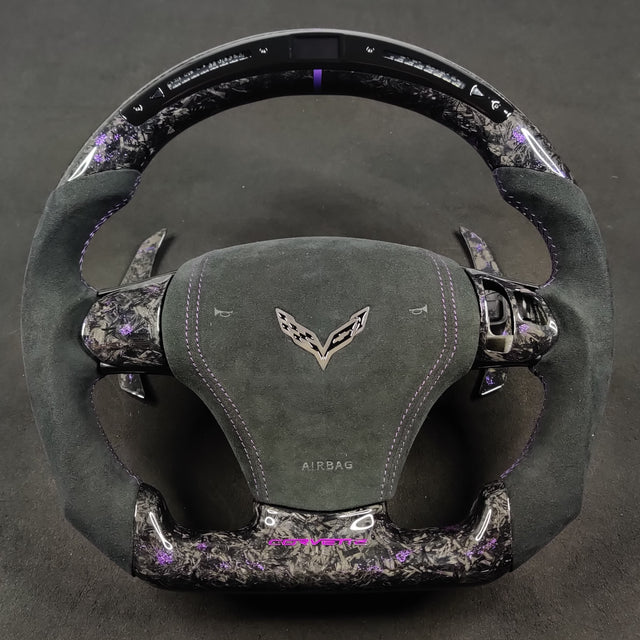 2006-2013 C6 Corvette Custom Carbon Fiber Steering Wheel - AutoLEDTech.com