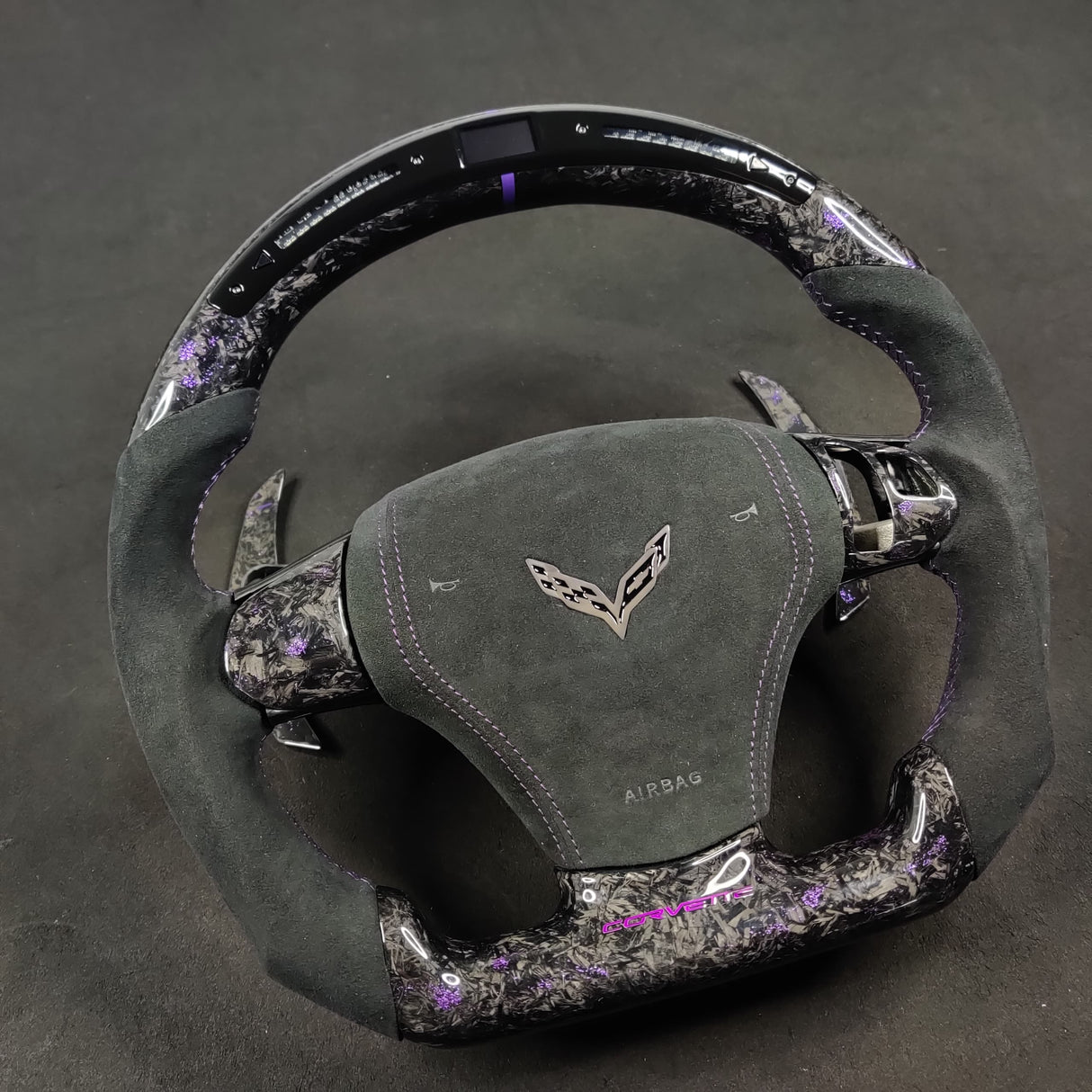 2006-2013 C6 Corvette Custom Carbon Fiber Steering Wheel - AutoLEDTech.com