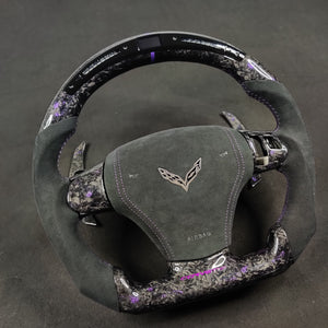 2006-2013 C6 Corvette Custom Carbon Fiber Steering Wheel - AutoLEDTech.com