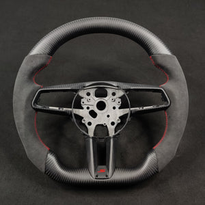 2020-2026+ Porsche 911 992 Custom Carbon Fiber Steering Wheel - AutoLEDTech.com