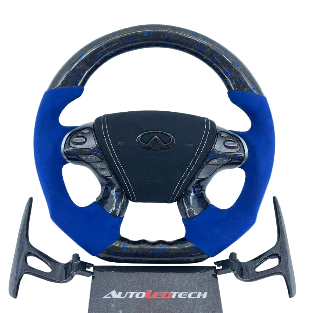 2011-2019 Infiniti Q70 M37 M56 Custom Carbon Fiber Steering Wheel