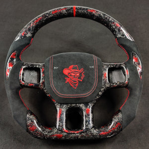 2012-2018 Dodge Ram Custom Carbon Fiber Steering Wheel - AutoLEDTech.com