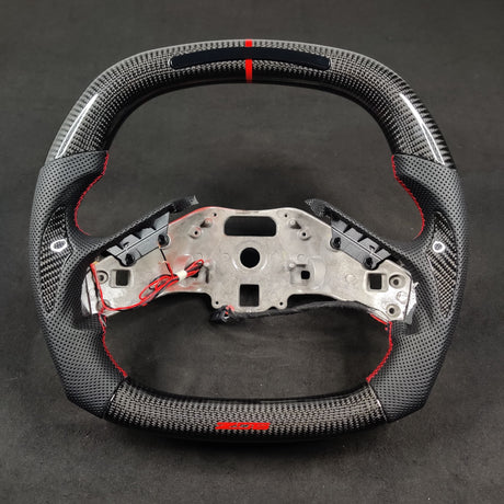 2020-2026+ Chevrolet C8 Corvette Custom Carbon Fiber Steering Wheel - AutoLEDTech.com