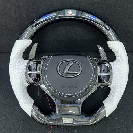 2014-2026 Lexus IS RC Custom Carbon Fiber Steering Wheel w/ LED RPM Display - AutoLEDTech.com