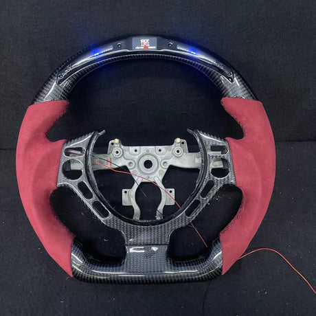 2008-2016 Nissan GTR R35 Custom Carbon Fiber Steering Wheel w/ LED RPM Display - AutoLEDTech.com