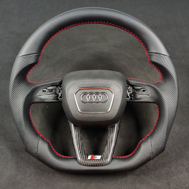 2015-2026+ Audi SQ3/SQ5/SQ7/SQ8 Carbon Fiber Steering Wheel - IN STOCK - AutoLEDTech.com