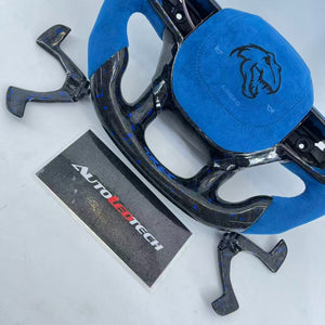 2021-2026+ Ram TRX 1500 Custom Carbon Fiber Steering Wheel - AutoLEDTech.com