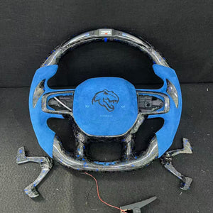 2021-2026+ Ram TRX 1500 Custom Carbon Fiber Steering Wheel - AutoLEDTech.com