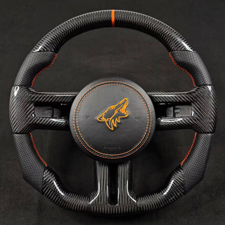 2005-2014 Ford Mustang Carbon Fiber Steering Wheel - AutoLEDTech.com