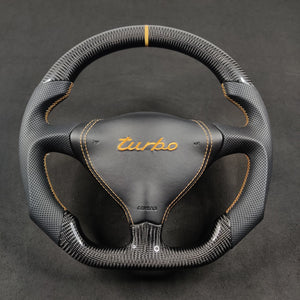 1995-2005 Porsche 996 993 986 Custom Carbon Fiber Steering Wheel - AutoLEDTech.com