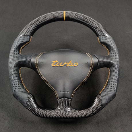 1995-2005 Porsche 996 993 986 Custom Carbon Fiber Steering Wheel - AutoLEDTech.com