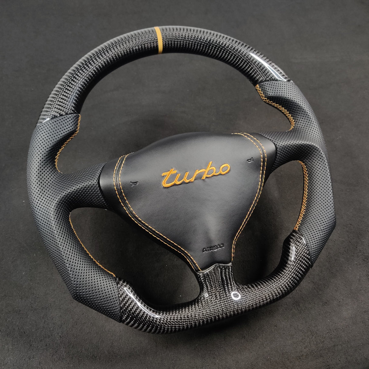 1995-2005 Porsche 996 993 986 Custom Carbon Fiber Steering Wheel - AutoLEDTech.com