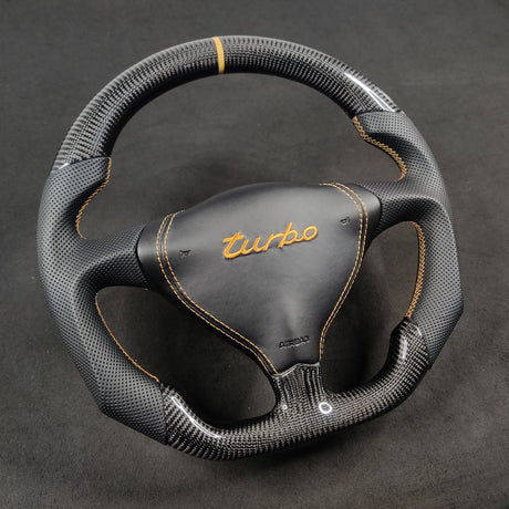 1995-2005 Porsche 996 993 986 Custom Carbon Fiber Steering Wheel - AutoLEDTech.com