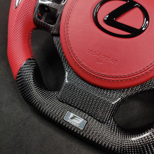 2014-2026 Lexus IS RC Custom Carbon Fiber Steering Wheel w/ LED RPM Display - AutoLEDTech.com