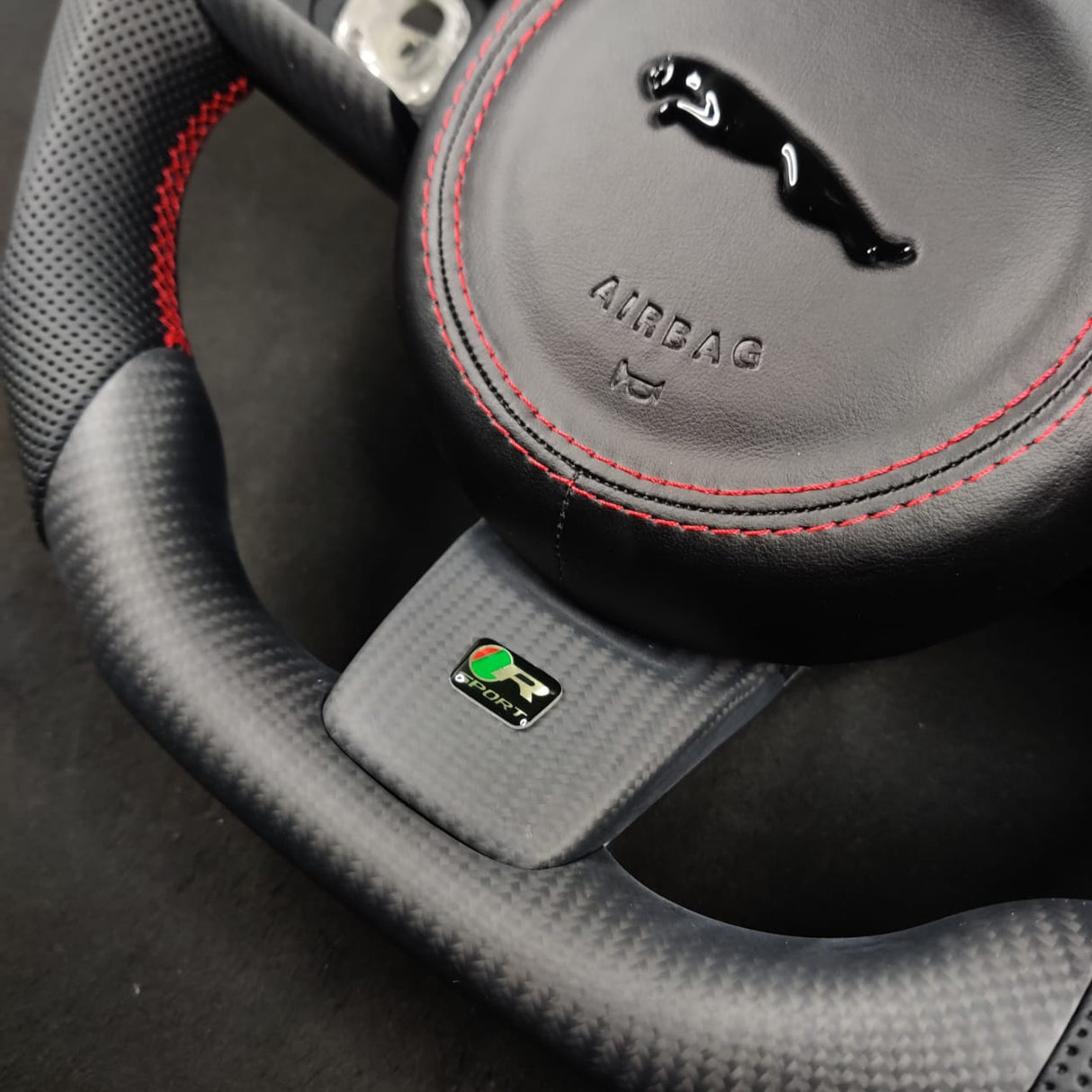 2014-2025 Jaguar F-Type F-Pace Custom Airbag Cover - AutoLEDTech.com