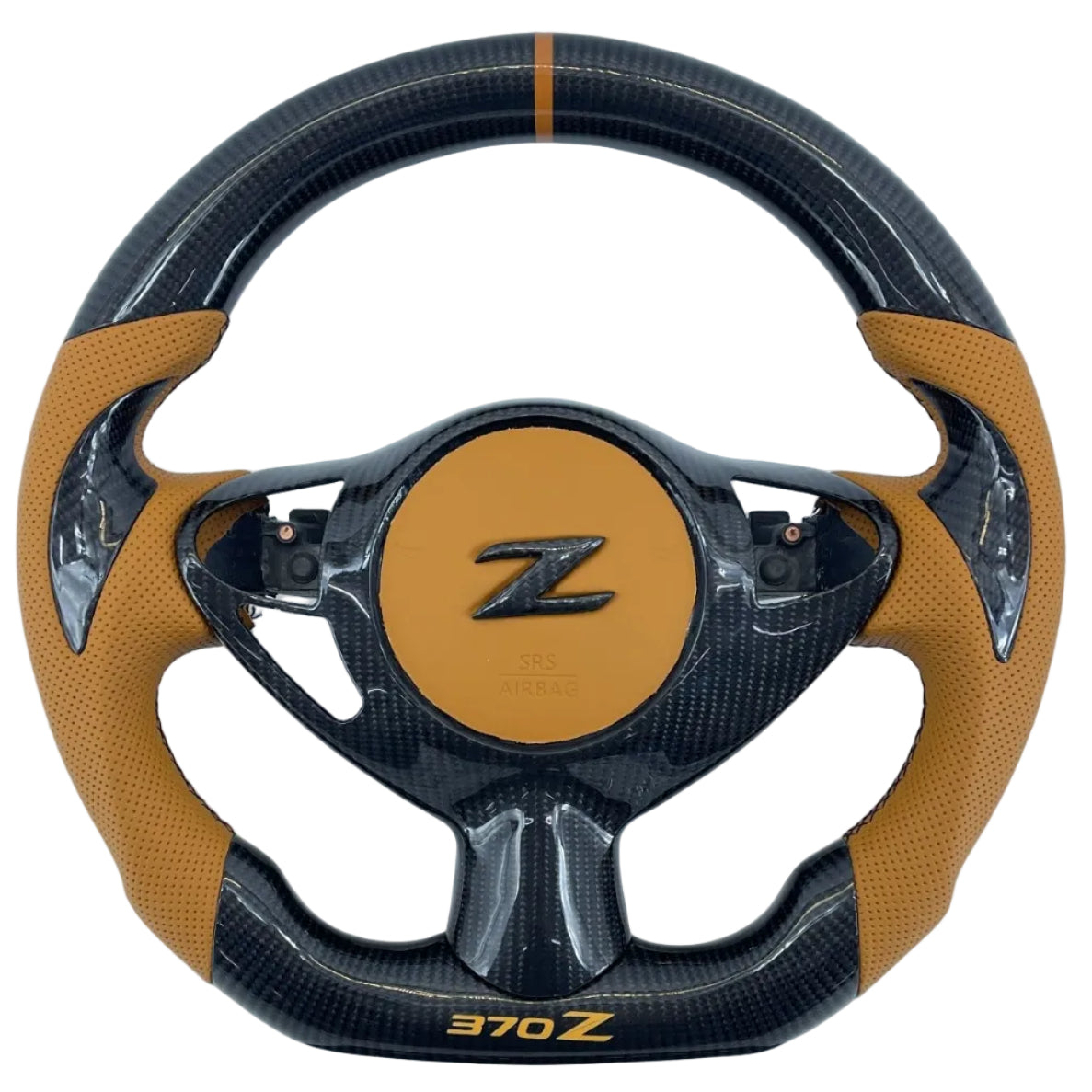 2009-2020 Nissan 370z Custom Carbon Fiber Steering Wheel - AutoLEDTech.com