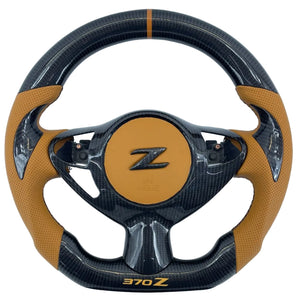 2009-2020 Nissan 370z Custom Carbon Fiber Steering Wheel - AutoLEDTech.com