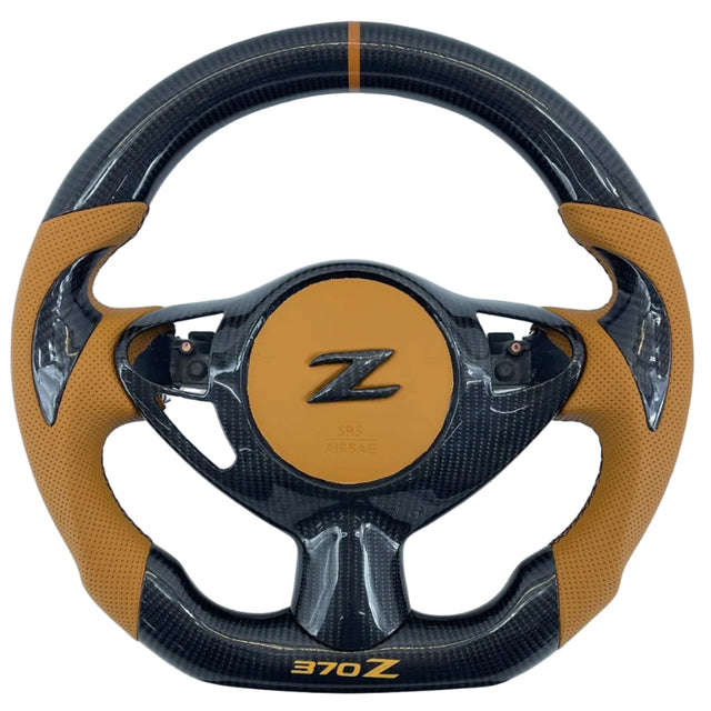2009-2020 Nissan 370z Custom Carbon Fiber Steering Wheel - AutoLEDTech.com