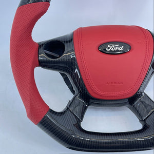 2012-2014 Ford Focus Carbon Fiber Steering Wheel w/ LED Display - AutoLEDTech.com