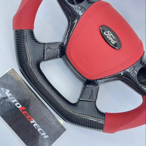 2012-2014 Ford Focus Carbon Fiber Steering Wheel w/ LED Display - AutoLEDTech.com