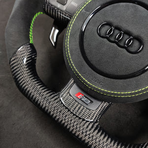 2006-2015 Audi R8/TT Custom Carbon Fiber Steering Wheel - AutoLEDTech.com