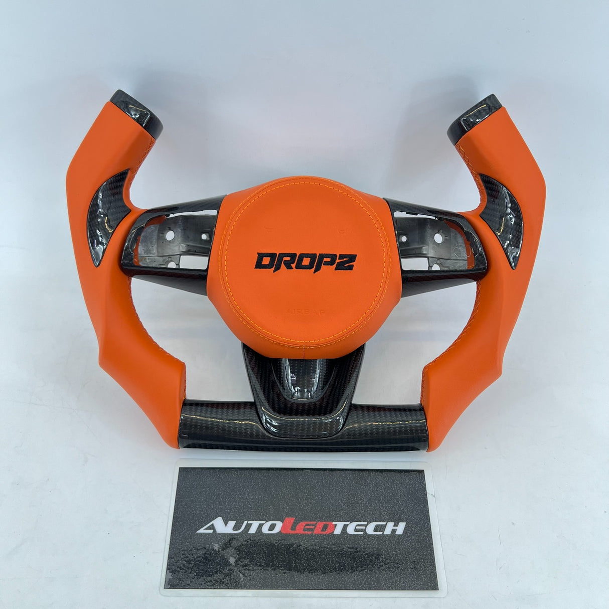 2021-2026+ Kia K5 Optima Custom Carbon Fiber LED Steering Wheel - AutoLEDTech.com