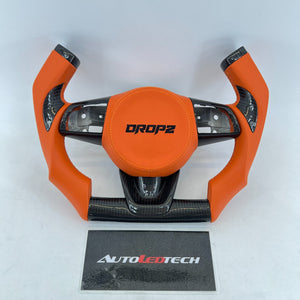 2021-2026+ Kia K5 Optima Custom Carbon Fiber LED Steering Wheel - AutoLEDTech.com