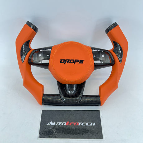 2021-2026+ Kia K5 Optima Custom Carbon Fiber LED Steering Wheel - AutoLEDTech.com