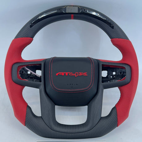2020-2026+ GMC Sierra 1500 2500 HD Custom Carbon Fiber Steering Wheel - AutoLEDTech.com