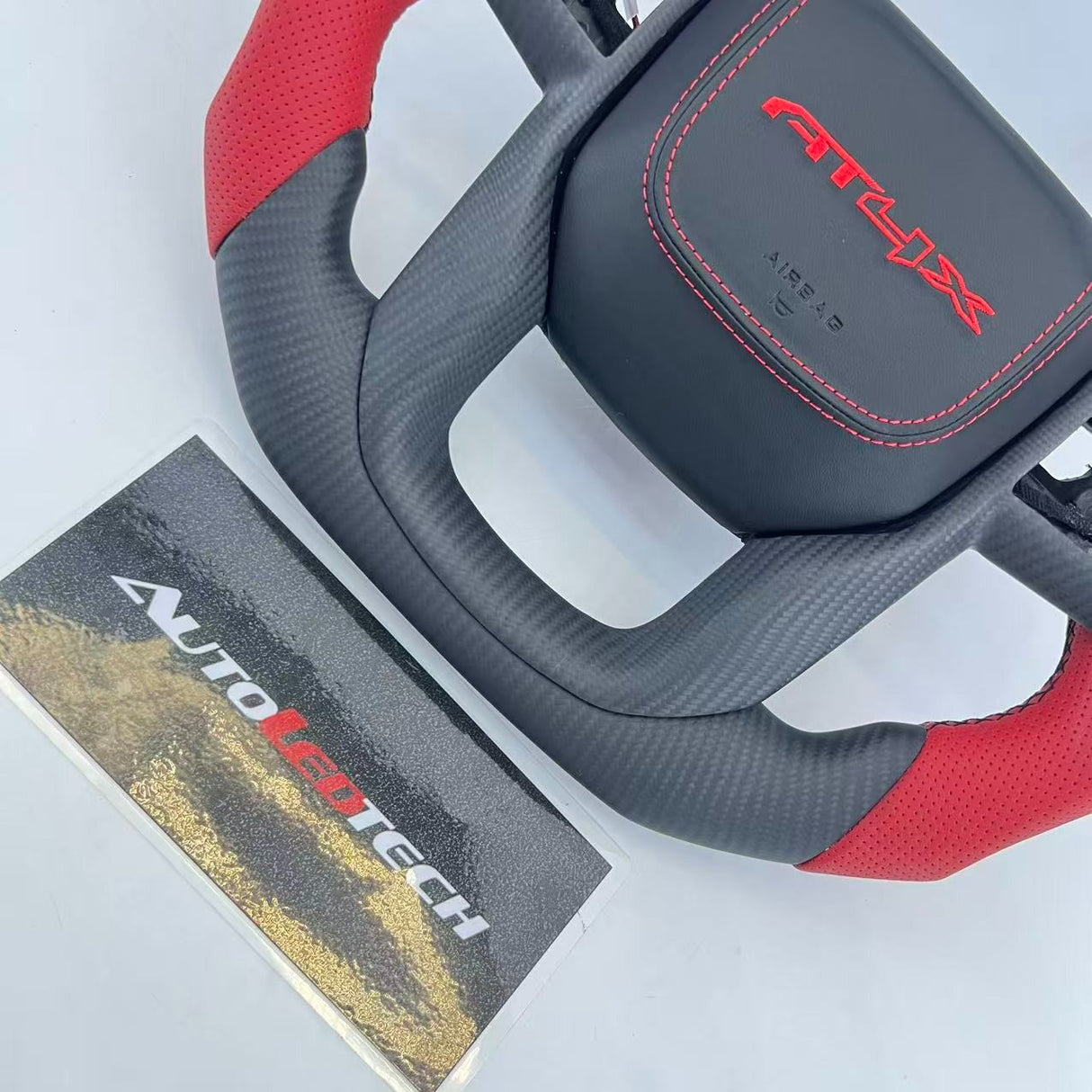 2020-2026+ GMC Sierra 1500 2500 HD Custom Carbon Fiber Steering Wheel - AutoLEDTech.com