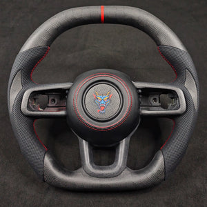 2019-2026+ Jeep Wrangler JL Gladiator JT Custom Carbon Fiber Steering Wheel - AutoLEDTech.com